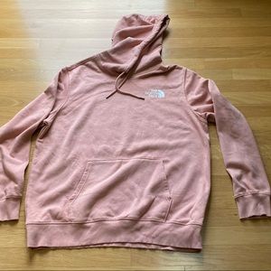 North face hoodie XL off pink color good condition.